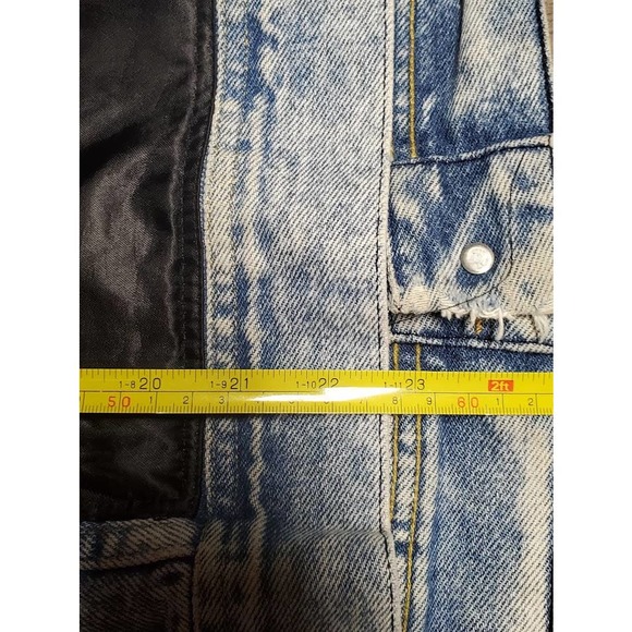 Vintage 80s Lee Blue Denim Georgia Hot Rod Trucker Jean Jacket Mens Medium M - Picture 8 of 8